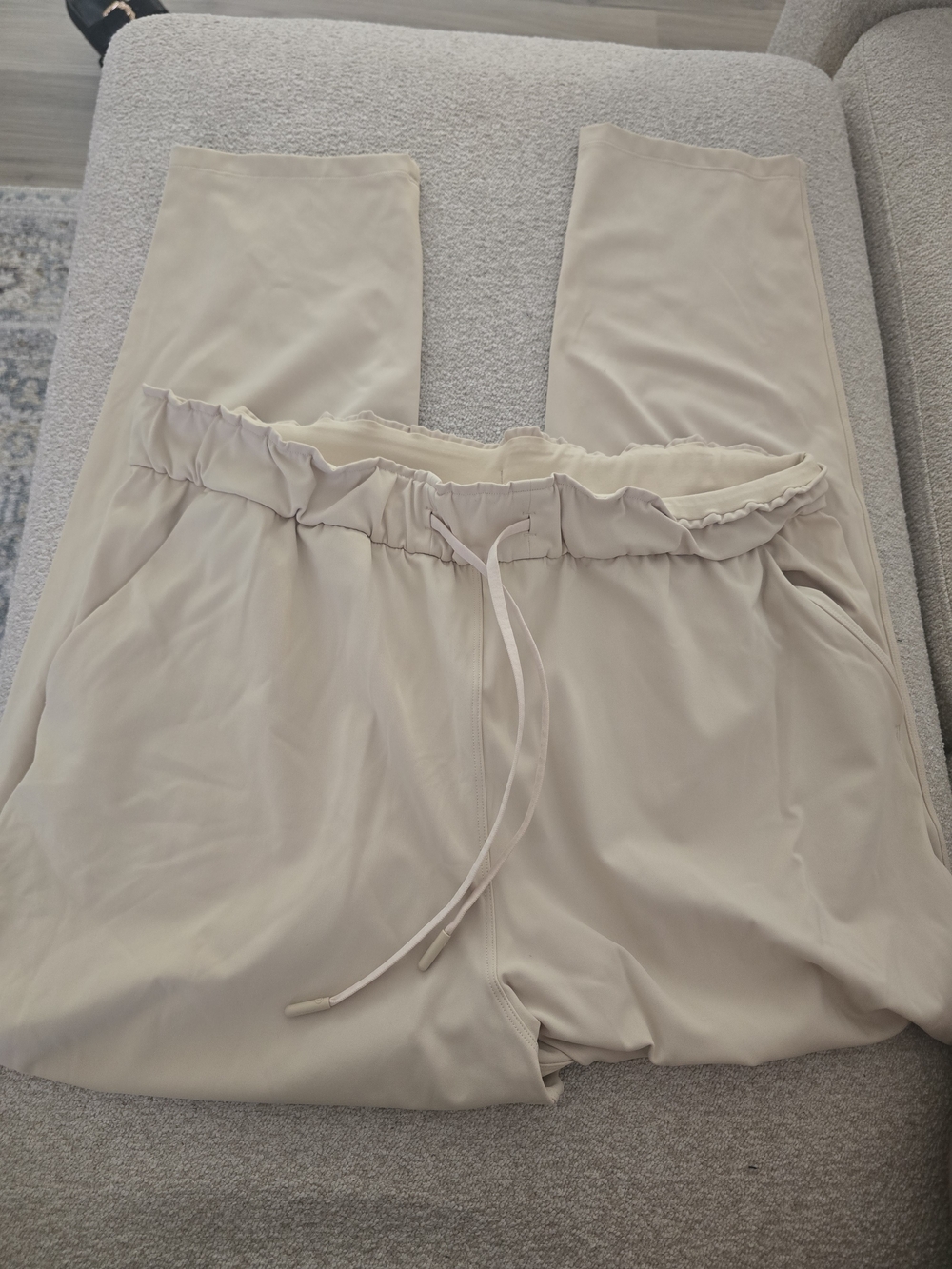 Lululemon On The Fly Pants (Tan/beige) Size 14